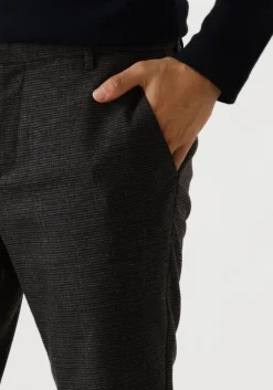 donkerblauwe plain pantalon josh pl 060