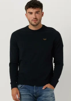 donkerblauwe pme legend trui buckley knit