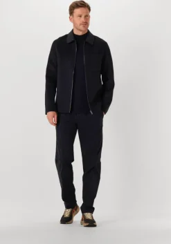 donkerblauwe profuomo chino trouser sportcord