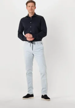 donkerblauwe profuomo klassiek overhemd shirt x-cutaway japanese knitted