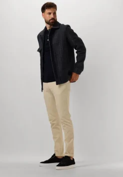 donkerblauwe profuomo polo polo long sleeve