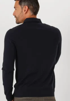 donkerblauwe profuomo trui polo onepiece luxury basic