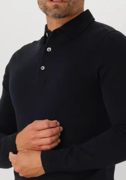 donkerblauwe profuomo trui polo onepiece luxury basic