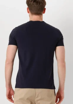 donkerblauwe profuomo t-shirt t-shirt crew neck ss