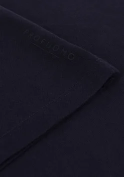 donkerblauwe profuomo t-shirt t-shirt crew neck ss