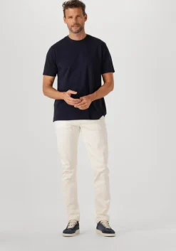 donkerblauwe profuomo t-shirt t-shirt crew neck ss