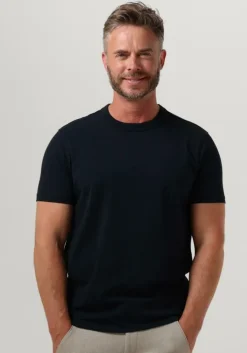 donkerblauwe profuomo t-shirt t-shirt short sleeve jersey