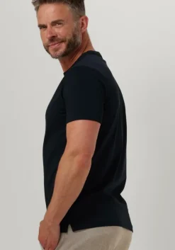 donkerblauwe profuomo t-shirt t-shirt short sleeve jersey