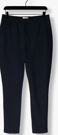 donkerblauwe pure path pantalon punta pants with pockets