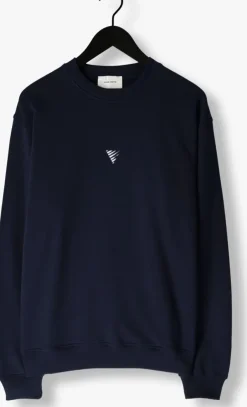 donkerblauwe pure path sweater loose fit sweaters crewneck305