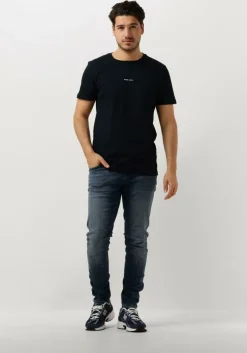 donkerblauwe pure path t-shirt essential logo t-shirt