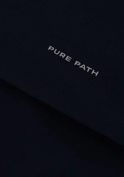 donkerblauwe pure path t-shirt regular fit t-shirts crewneck ss103