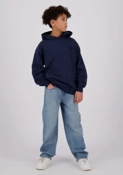 donkerblauwe raizzed truien/vesten austin