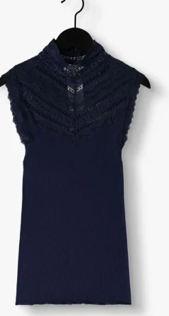 donkerblauwe rosemunde top benita