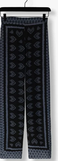 donkerblauwe rough studios wijde broek alex pants