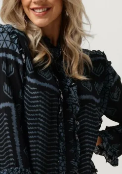 donkerblauwe rough studios mini jurk blair dress