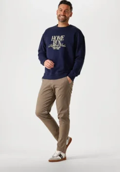 donkerblauwe scotch & soda sweater front relaxed fit sweatshirt