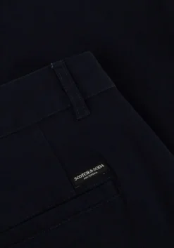 donkerblauwe scotch & soda chino stuart stretch cotton chino