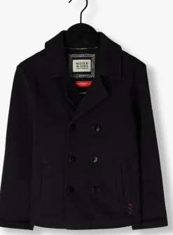 donkerblauwe scotch & soda jack sweat quality peacoat