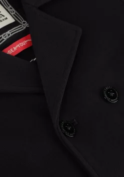 donkerblauwe scotch & soda jack sweat quality peacoat