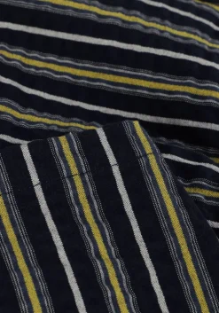 donkerblauwe scotch & soda korte broek yarn-dyed stripe seersucker shorts