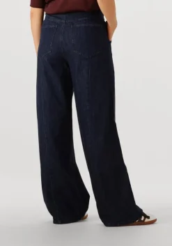 donkerblauwe second female wide jeans olane denim jeans
