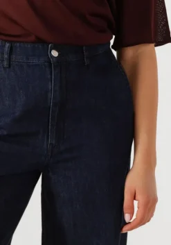 donkerblauwe second female wide jeans olane denim jeans