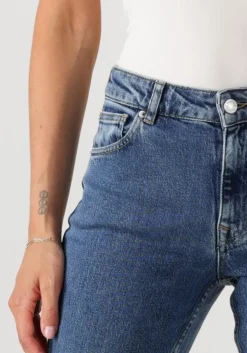 donkerblauwe selected femme slim fit jeans slfslim bea-kori mw jeans