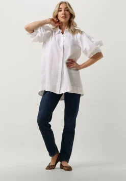 donkerblauwe selected femme slim fit jeans slfamy hw slim row blu jeans u