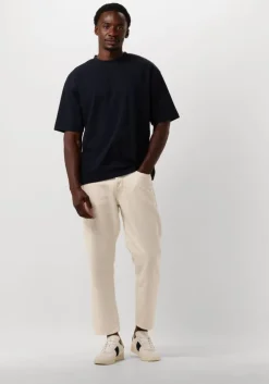 donkerblauwe selected homme t-shirt slhlooseoscar ss o-neck tee noos