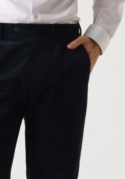 donkerblauwe selected homme pantalon slhreg-duca corduroy p