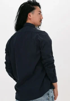 donkerblauwe selected homme casual overhemd regrick-soft shirt