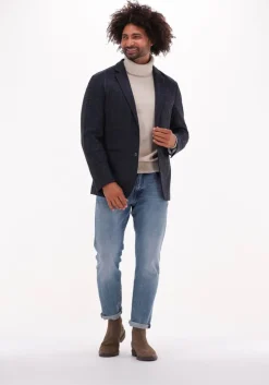 donkerblauwe selected homme colberts slim-reno blz