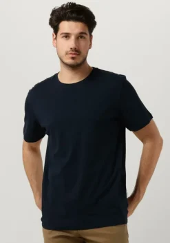 donkerblauwe selected homme t-shirt slhaspen ss o-neck tee noos