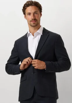 donkerblauwe selected homme colberts slhslim-reed wool blz