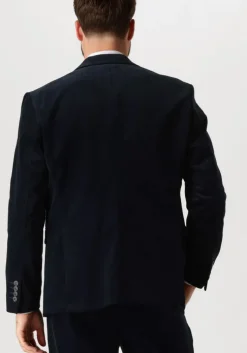 donkerblauwe selected homme gilet slhreg-duca corduroy