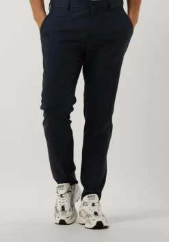 donkerblauwe selected homme pantalon slhslim-state flex bl str trs
