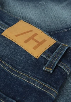 donkerblauwe selected homme slim fit jeans slim-leon 4074 d.b. superst
