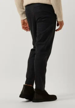 donkerblauwe selected homme pantalon slimtape-marlow mix pant