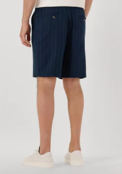 donkerblauwe shiwi korte broek men lewis linen shorts yam dye stripes