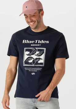 donkerblauwe shiwi t-shirt men liam regular t-shirt blue tides