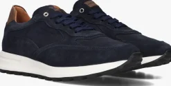 donkerblauwe stefano lauran lage sneakers champ