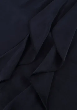 donkerblauwe summum blouses top ruffles cotton viscose