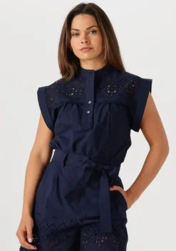 donkerblauwe suncoo blouses ludy