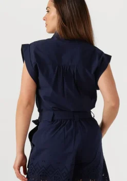 donkerblauwe suncoo blouses ludy