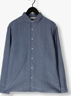 donkerblauwe the goodpeople casual overhemd soho