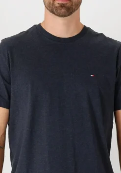 donkerblauwe tommy hilfiger t-shirt essential reg fit heather tee