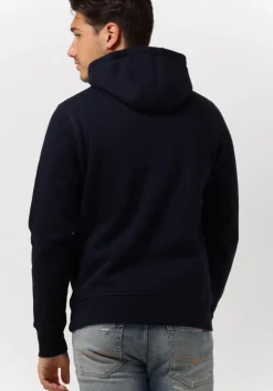 donkerblauwe tommy hilfiger sweater tommy logo hoody