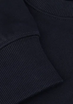 donkerblauwe tommy hilfiger trui essential terry crewneck