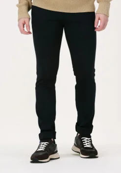 donkerblauwe tommy hilfiger pantalon bleecker jersey pinstripe